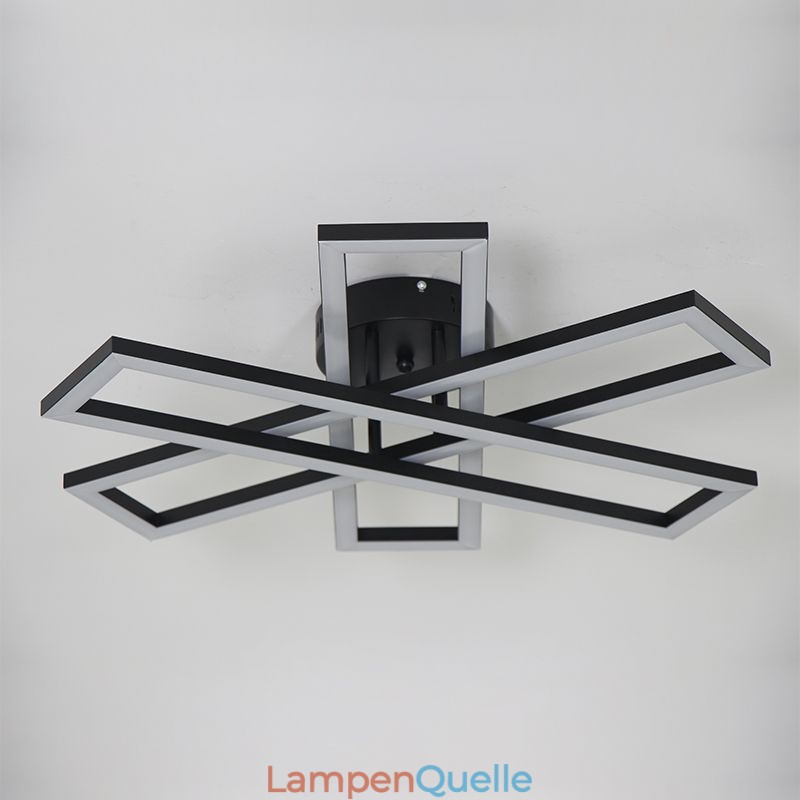 Minimalistische Deckenleuchte mit Windmühlenmotiv aus Aluminium