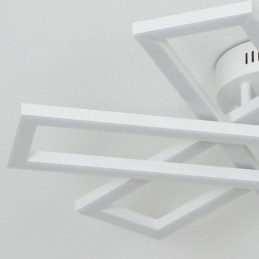 Minimalistische Deckenleuchte mit Windmühlenmotiv aus Aluminium