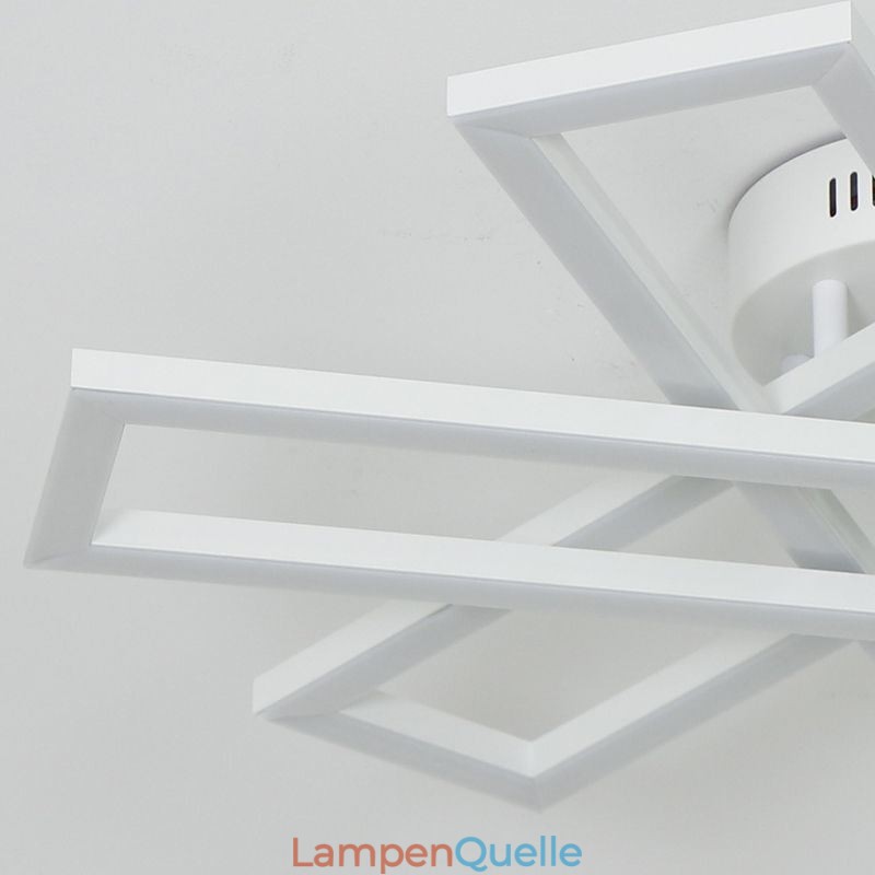 Minimalistische Deckenleuchte mit Windmühlenmotiv aus Aluminium