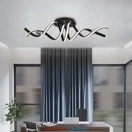 Moderne Deckenleuchte aus Aluminium mit Spiral-Design Moderne Deckenleuchte aus Aluminium mit Spiral-Design