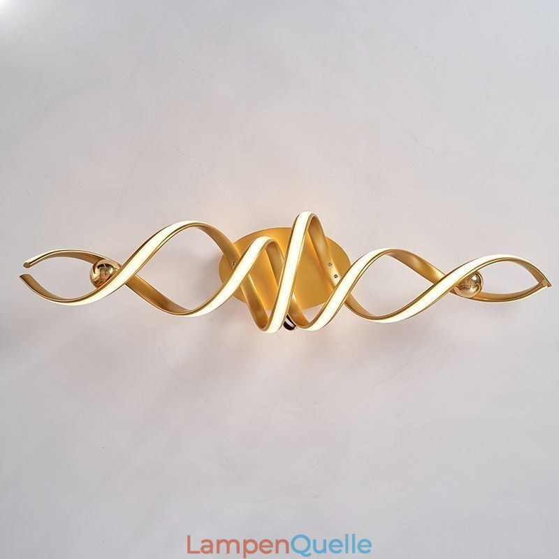 Moderne Deckenleuchte aus Aluminium mit Spiral-Design
