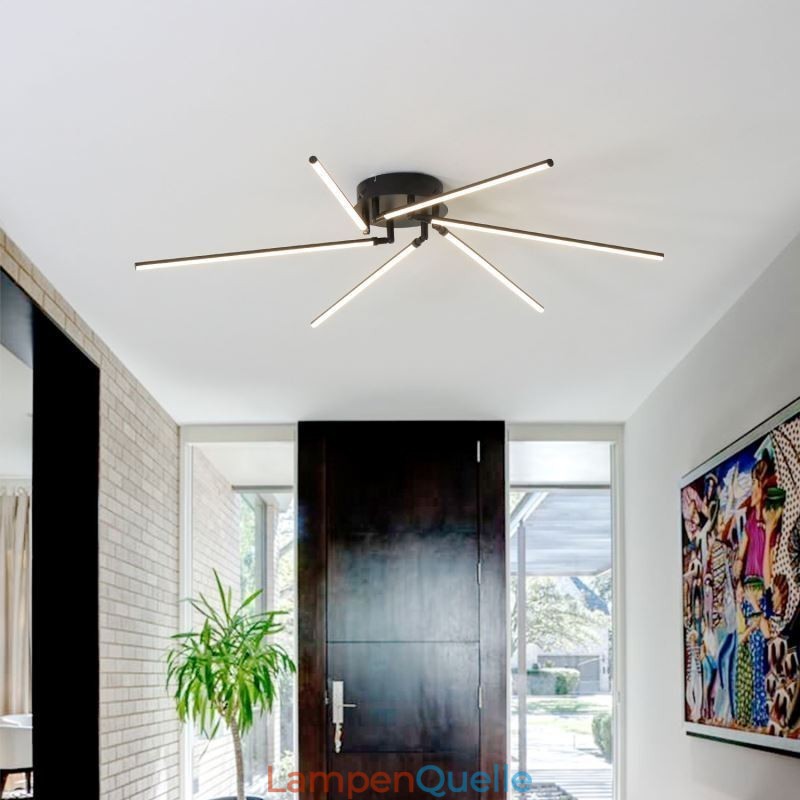 Kreative Deckenleuchte mit Windmühlenmotiv aus Aluminium