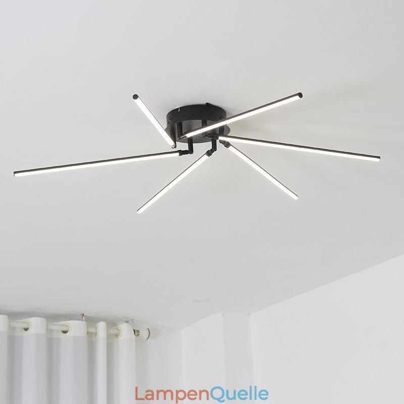 Kreative Deckenleuchte mit Windmühlenmotiv aus Aluminium