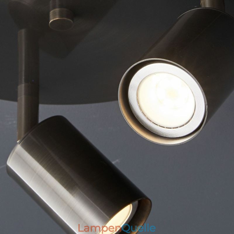 Moderne Deckenleuchte, goldene schwarze Deckenleuchte mit 3 Lichtern, Kupferkunst, Heimbeleuchtung