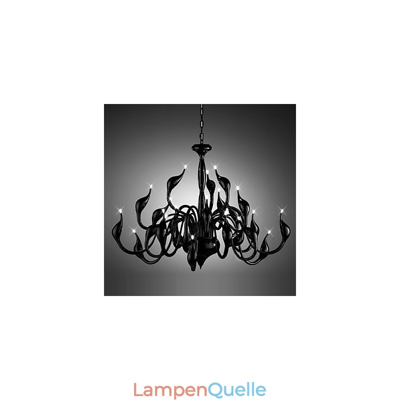 Moderne Kronleuchter Licht 24 Lichter G4 Schwarz Malerei