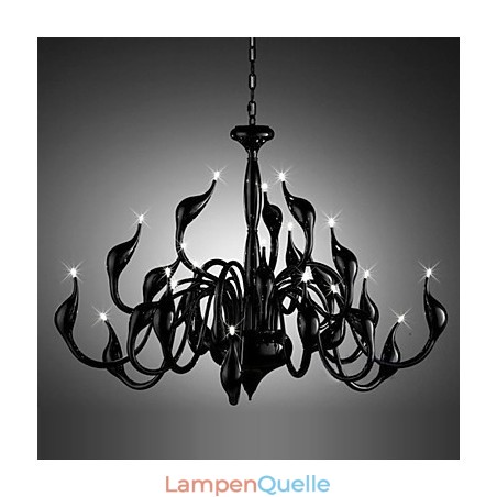 Moderne Kronleuchter Licht 24 Lichter G4 Schwarz Malerei Moderne Kronleuchter Licht 24 Lichter G4 Schwarz Malerei