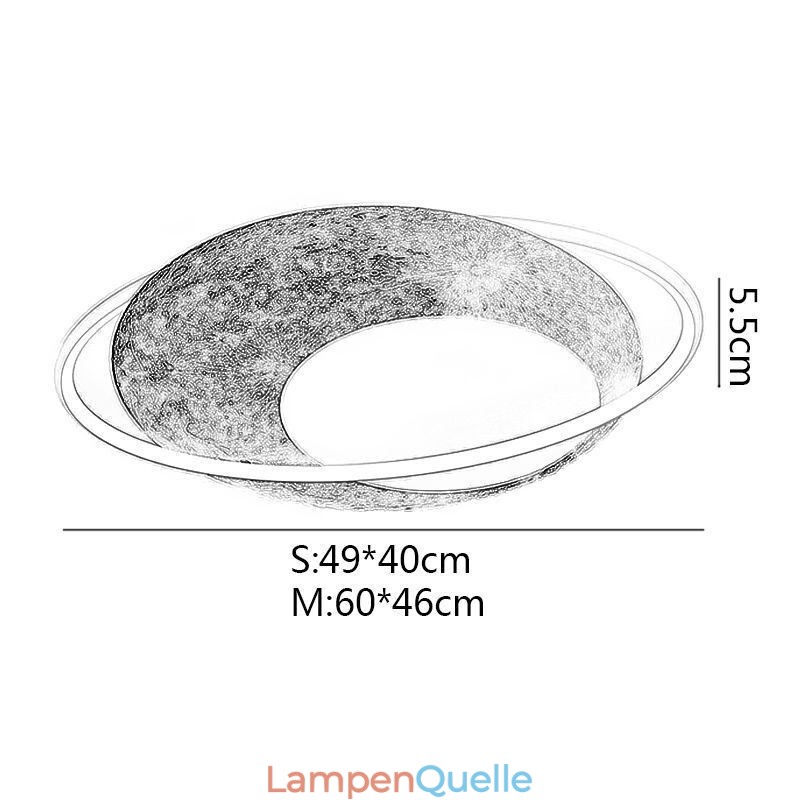 Deckenleuchte Unterputz-Mond-Deckenlampe