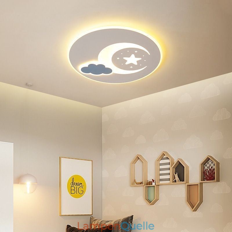 Simplicity Deckenleuchte Mond & Stern Deckenlampe