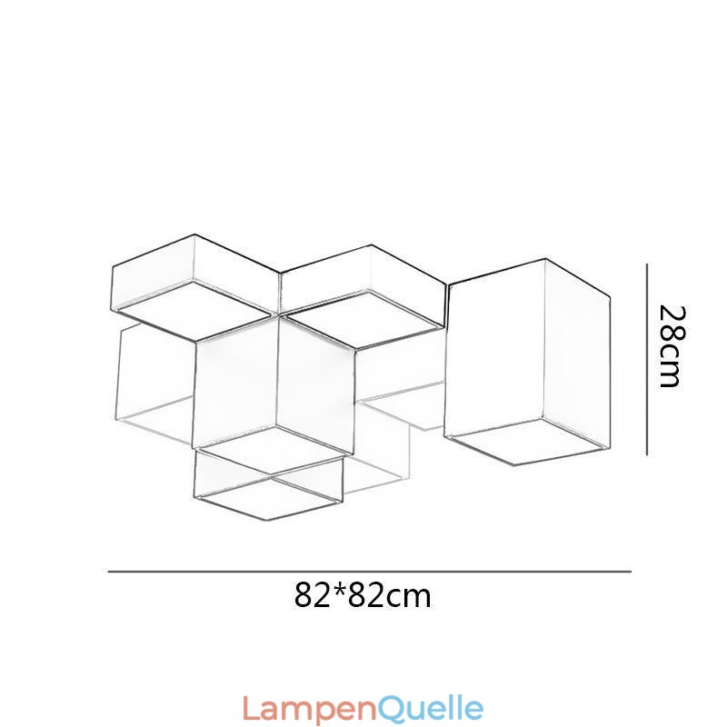 Moderne Deckenleuchte Cube Deckenlampe