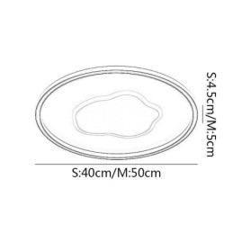 Moderne Deckenleuchte Runde Wolken Deckenlampe