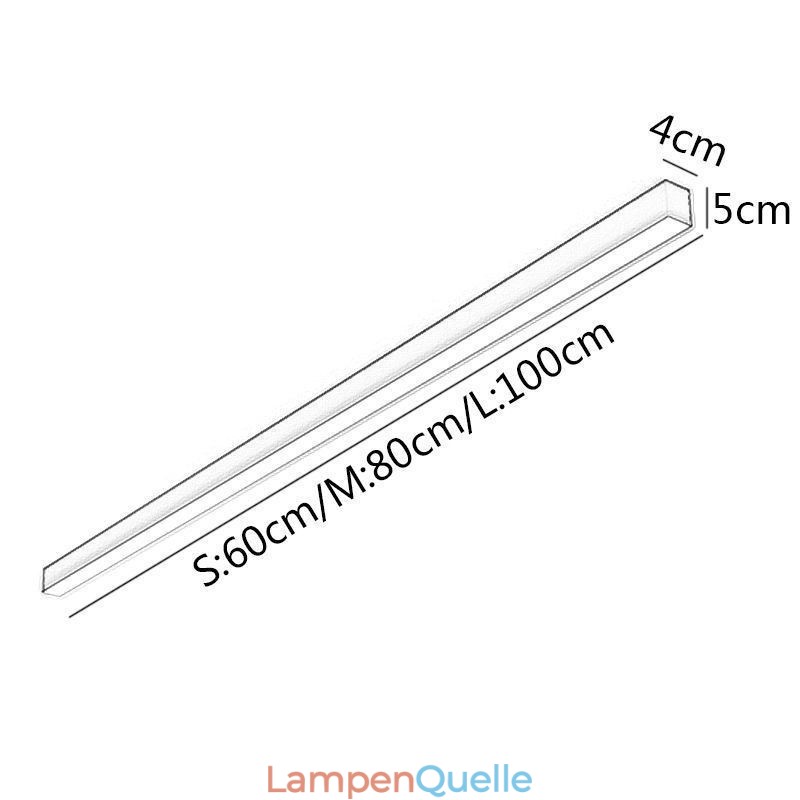 Moderne Deckenleuchte mit langem Streifen, oberflächenmontierte Deckenleuchte