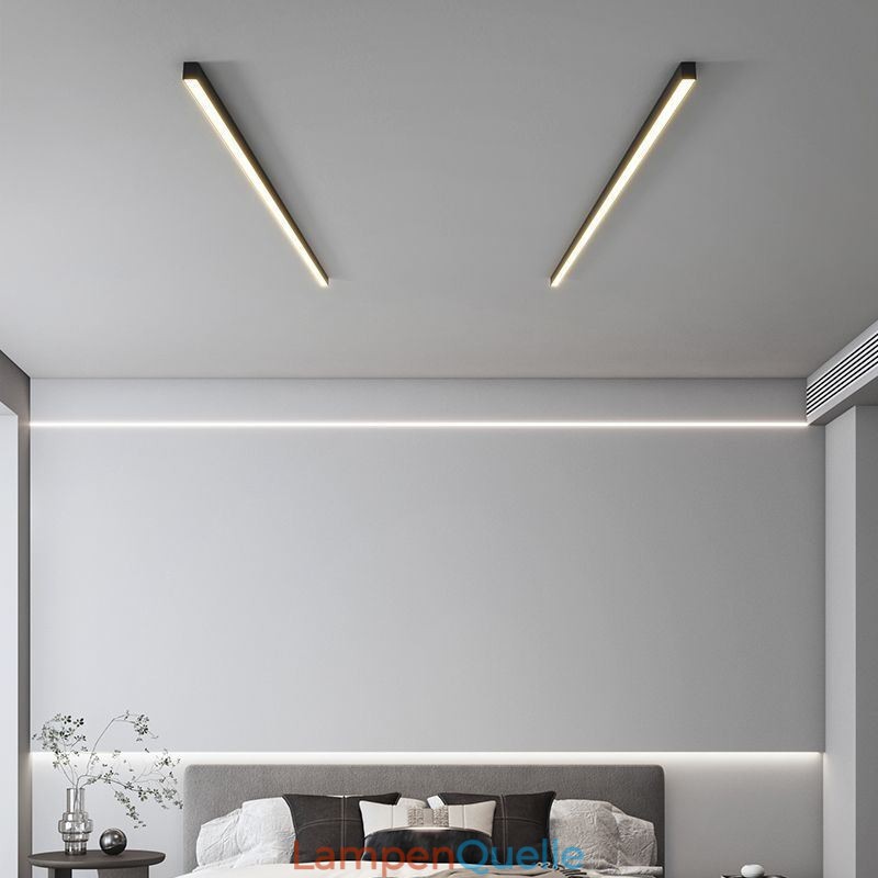 Moderne Deckenleuchte mit langem Streifen, oberflächenmontierte Deckenleuchte