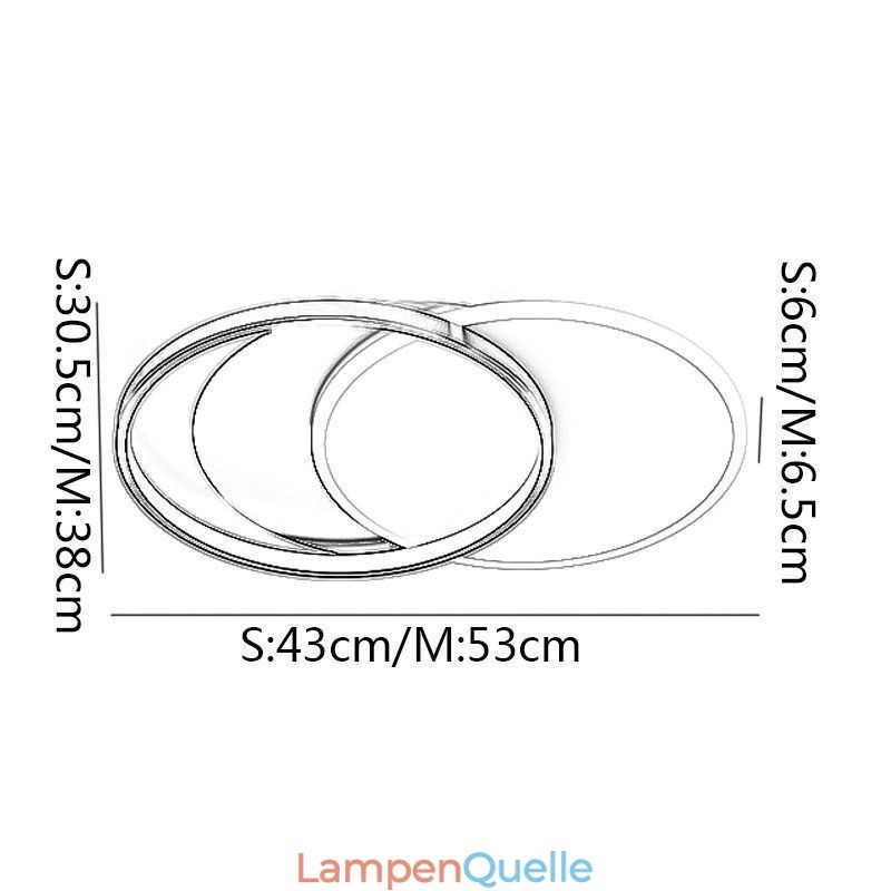 Kreative Deckenleuchte Runde Kreis Deckenlampe