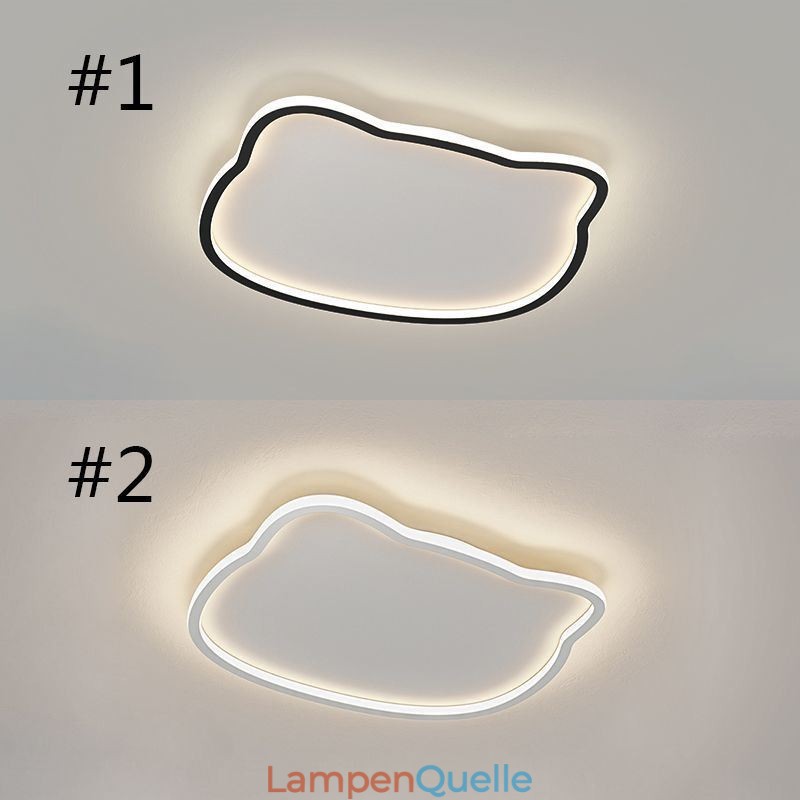 Moderne Deckenleuchten Deckenlampe mit Katzengesicht