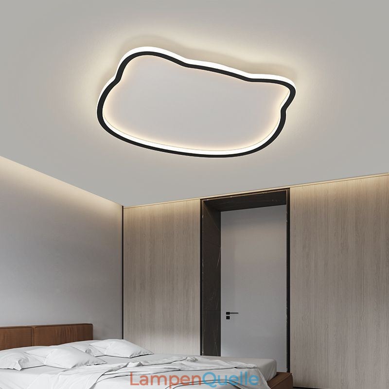Moderne Deckenleuchten Deckenlampe mit Katzengesicht
