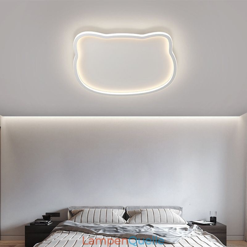 Moderne Deckenleuchten Deckenlampe mit Katzengesicht