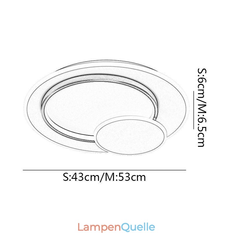 Moderne Deckenlampe Runde Deckenleuchte