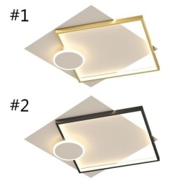 Moderne Deckenleuchte, quadratisch, geometrische Acryl-Deckenleuchte