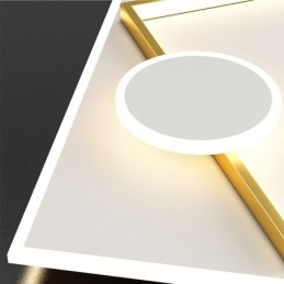 Moderne Deckenleuchte, quadratisch, geometrische Acryl-Deckenleuchte