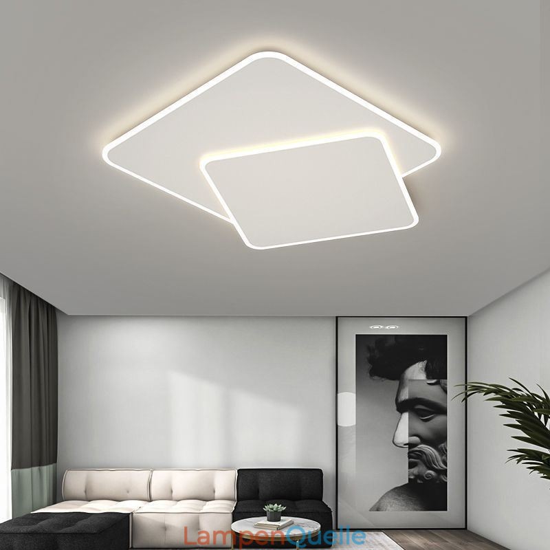 Moderne, geometrische, quadratische Deckenleuchte