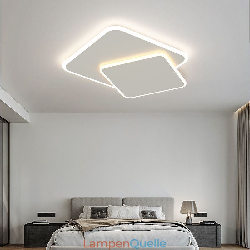 Moderne, geometrische, quadratische Deckenleuchte