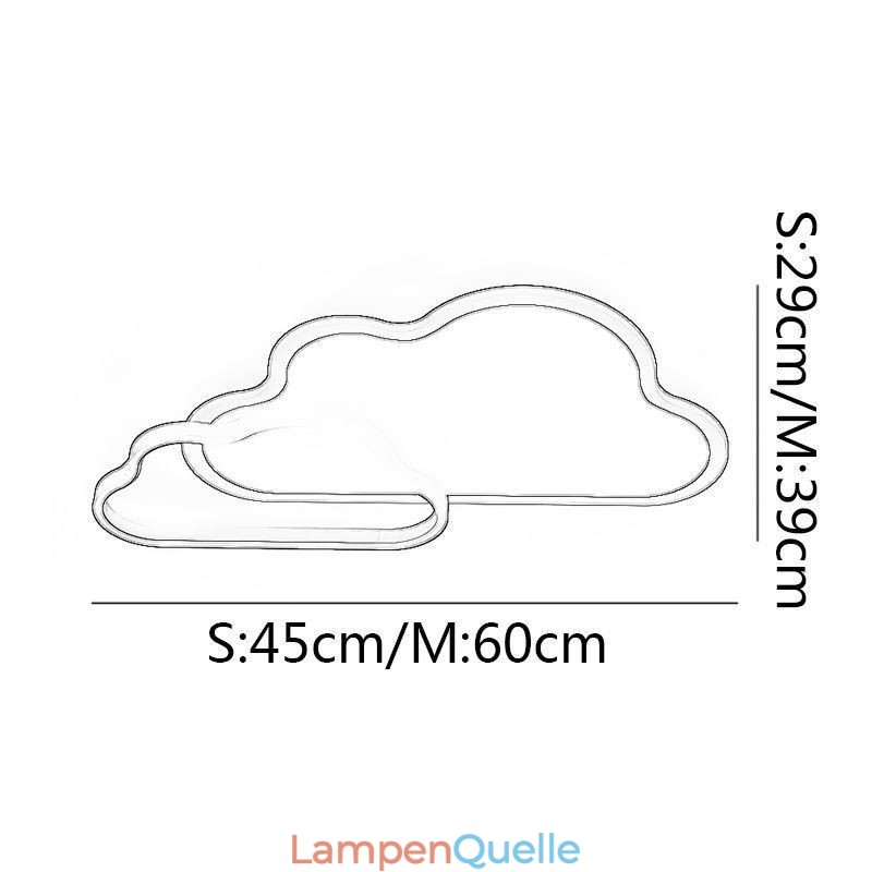 Moderne Deckenleuchte Kreative Wolkendekoration Licht