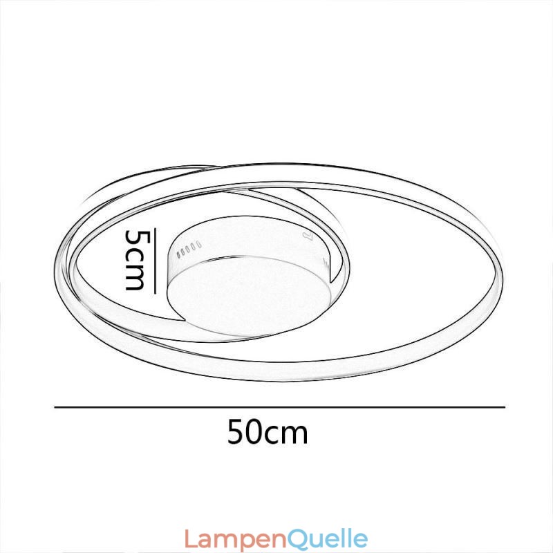 Moderne Deckenleuchten Doppelte runde Lampen