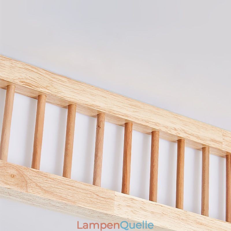 Japanische Deckenlampe Quadratische Holzdeckenlampe