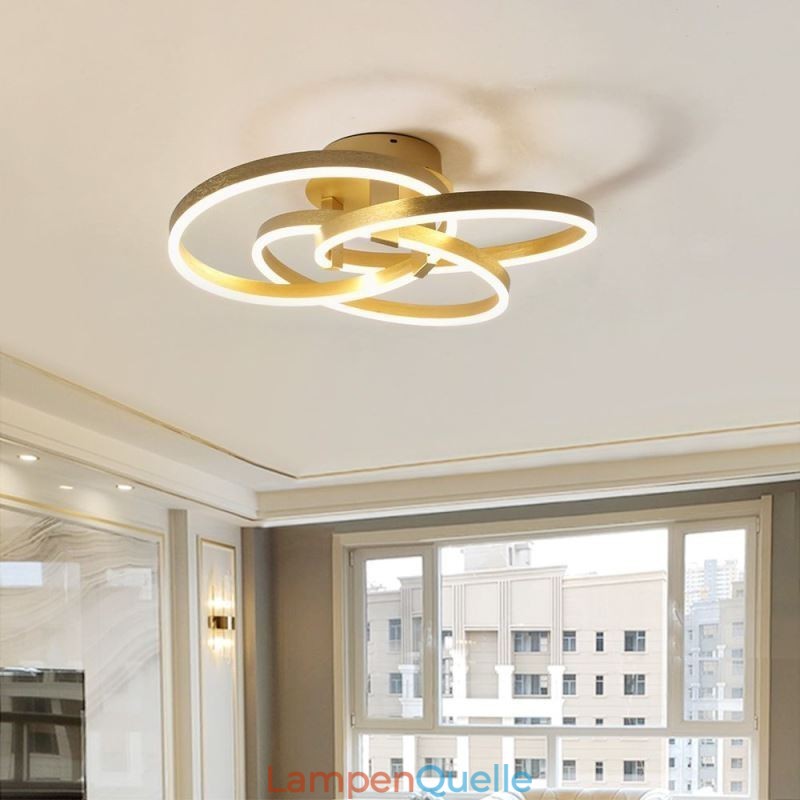 Moderne Deckenleuchte 3 Ring Deckenlampe