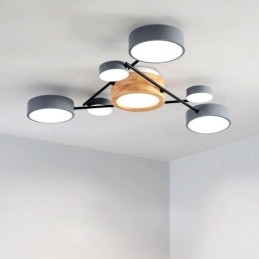 Moderne Deckenleuchte aus Acryl in Molekularform