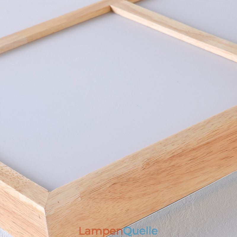 Moderne Deckenleuchte Minimalistischer Holzstil Unterputz Deckenleuchte