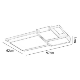 Moderne Deckenleuchte Splicing Rechteckige Deckenleuchte