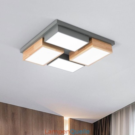 Moderne Deckenleuchte Geometrische Holz Deckenlampe Moderne Deckenleuchte Geometrische Holz Deckenlampe