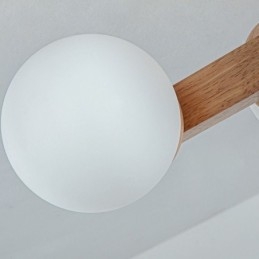 Japanische Holz-Deckenleuchte Magic Bean Molecular Deckenlampe