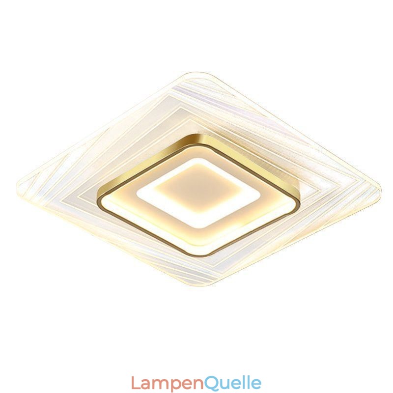 Deckenleuchte, flächenbündige quadratische Deckenlampe