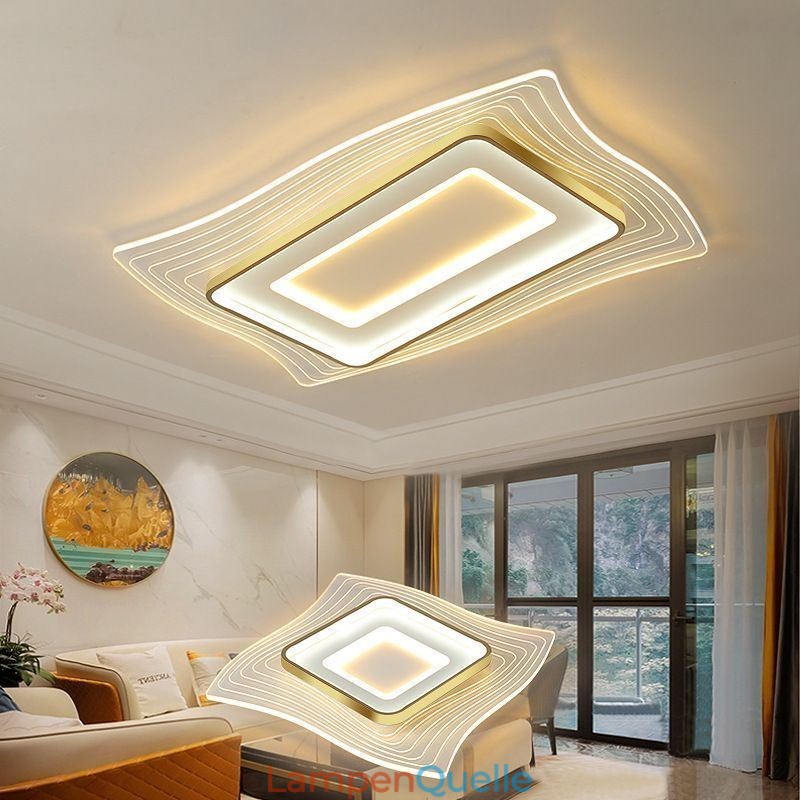 Moderne Deckenleuchte, flächenbündige Deckenleuchte in quadratischer Form