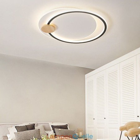 Moderne Deckenleuchte mit 2 Ringen aus Acryl Moderne Deckenleuchte mit 2 Ringen aus Acryl
