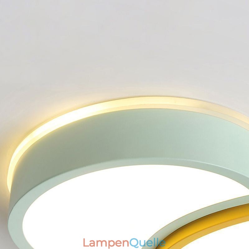 Moderne Deckenleuchte mit bündiger Montage, schöne Deckenlampe mit Ballonschirm