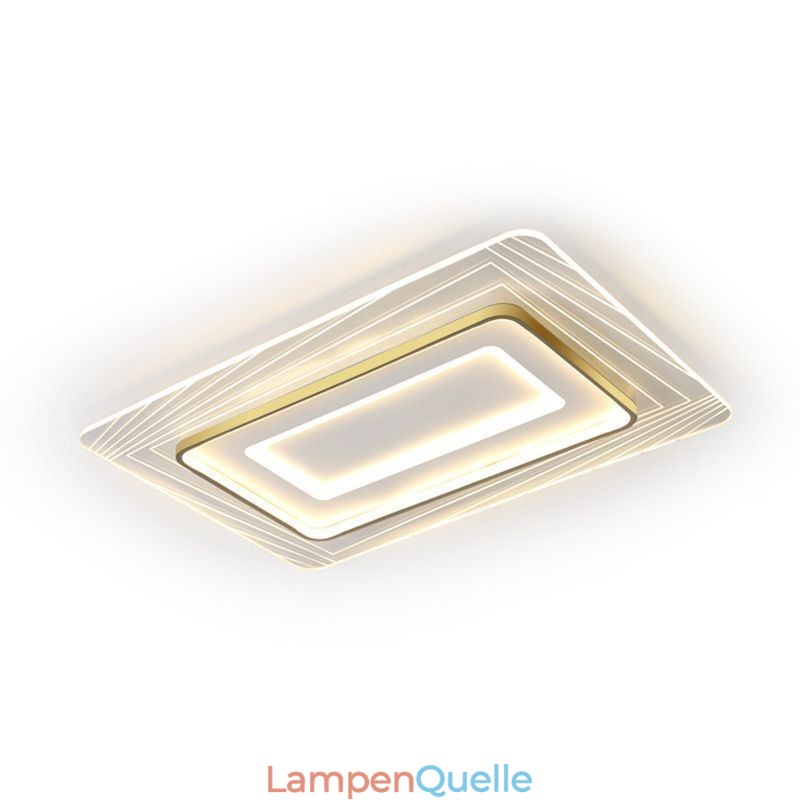 Rechteckige Unterputz-Deckenleuchte Minimalistische ultradünne Acryl-Deckenleuchte