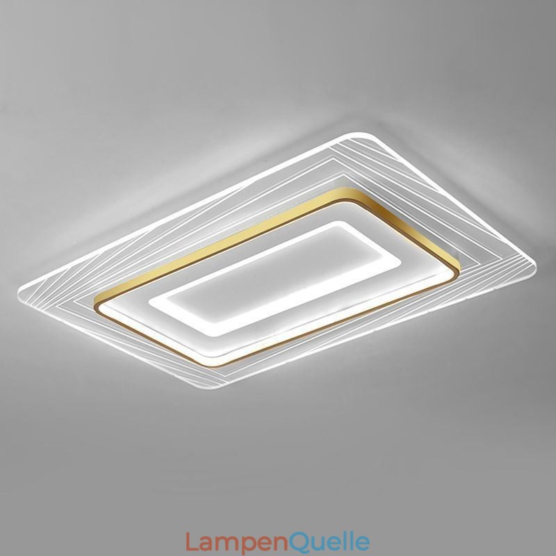 Rechteckige Unterputz-Deckenleuchte Minimalistische ultradünne Acryl-Deckenleuchte
