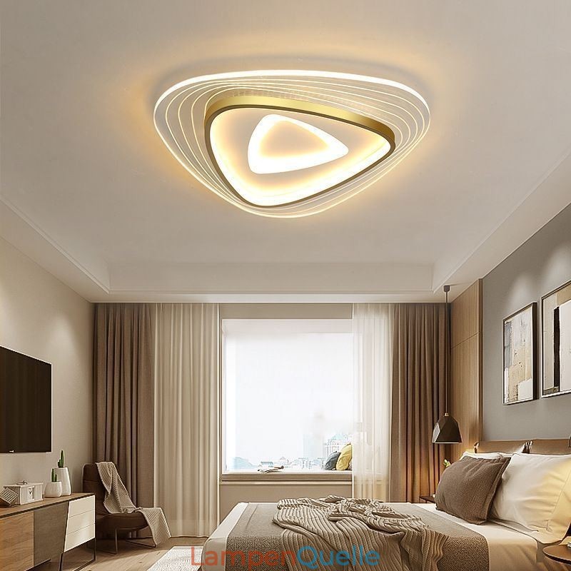Deckenleuchte, bündige Montage, dreieckige Deckenlampe