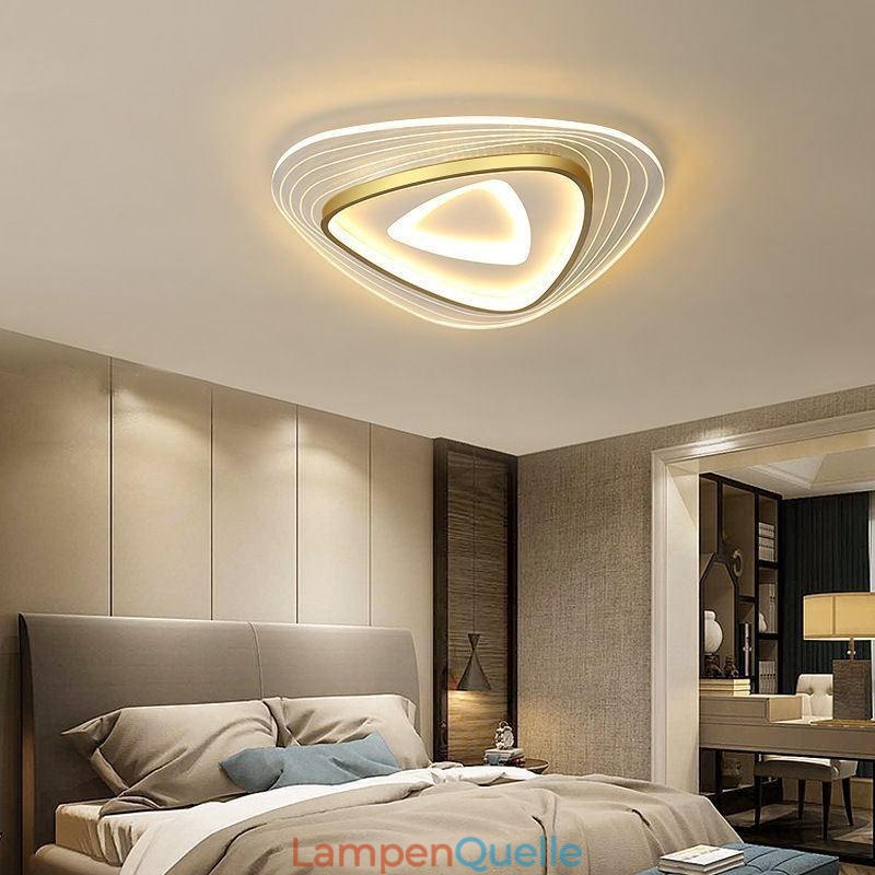 Deckenleuchte, bündige Montage, dreieckige Deckenlampe