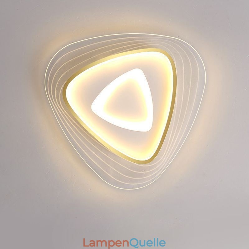 Deckenleuchte, bündige Montage, dreieckige Deckenlampe