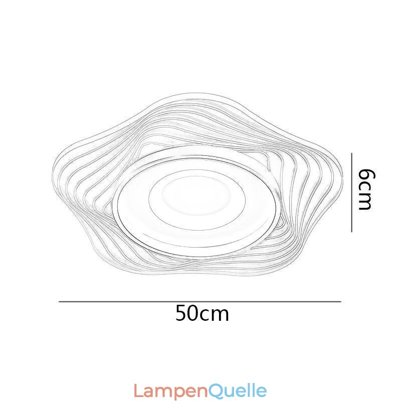 Kreative Deckenleuchte, moderne Unterputz-Leuchten mit Sternform, 36 W