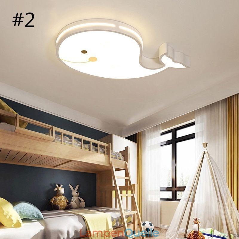 Dolphin Gemusterte Dimmbare Deckenleuchte Kreative Deckenleuchte Kinder