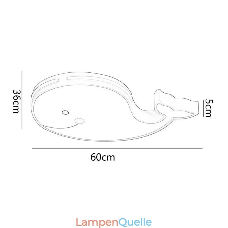 Dolphin Gemusterte Dimmbare Deckenleuchte Kreative Deckenleuchte Kinder