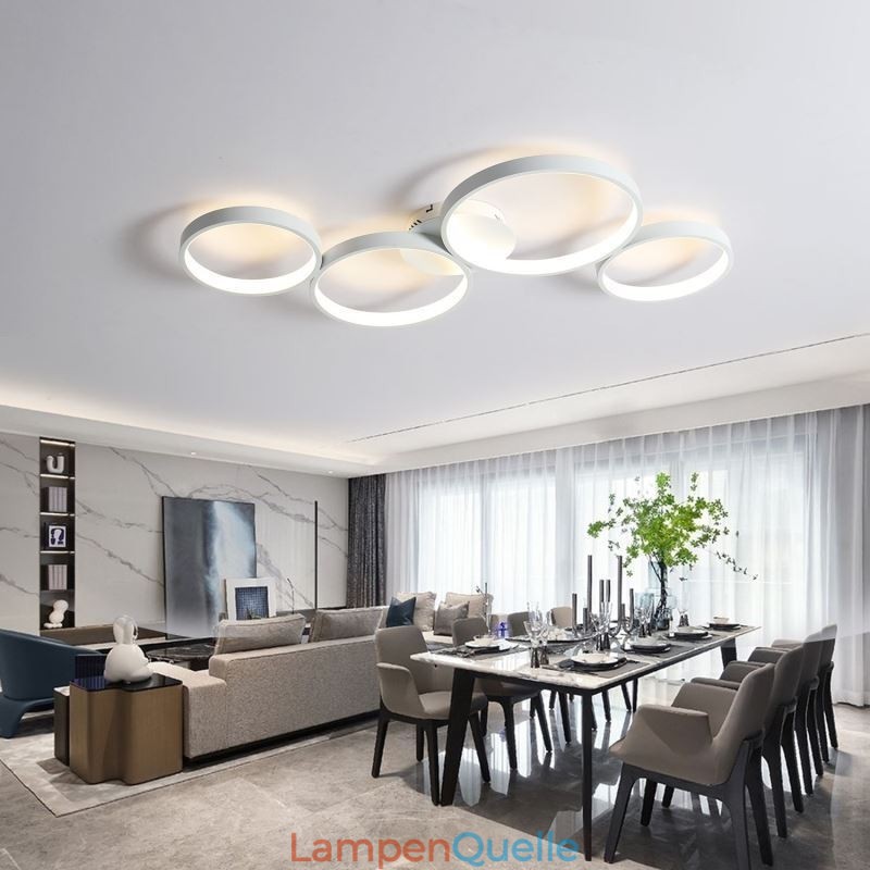 Deckenleuchte 7200LM 4 Ringe Leuchte