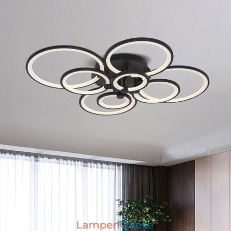 Dimmbare Deckenleuchte Moderne Ring Circle Unterputz-Deckenleuchte Dimmbare Deckenleuchte Moderne Ring Circle Unterputz-Deckenleuchte