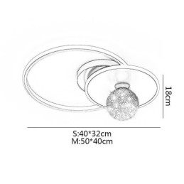 Unterputz-Deckenleuchte für Zuhause, minimalistisch