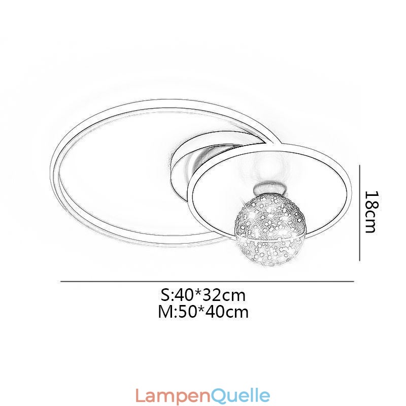 Unterputz-Deckenleuchte für Zuhause, minimalistisch